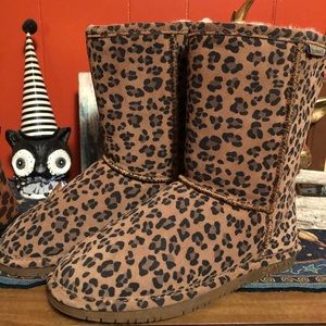 Bear Paw cheetah print boots